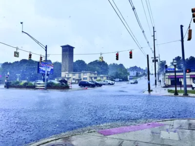 Marquette hit by heavy rain